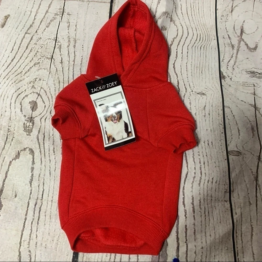 Nwt Zack & Zoey Small Dog Hoodie